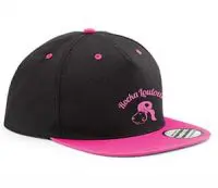 Casquette rose et noire Rockalouloute